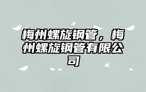 梅州螺旋鋼管，梅州螺旋鋼管有限公司